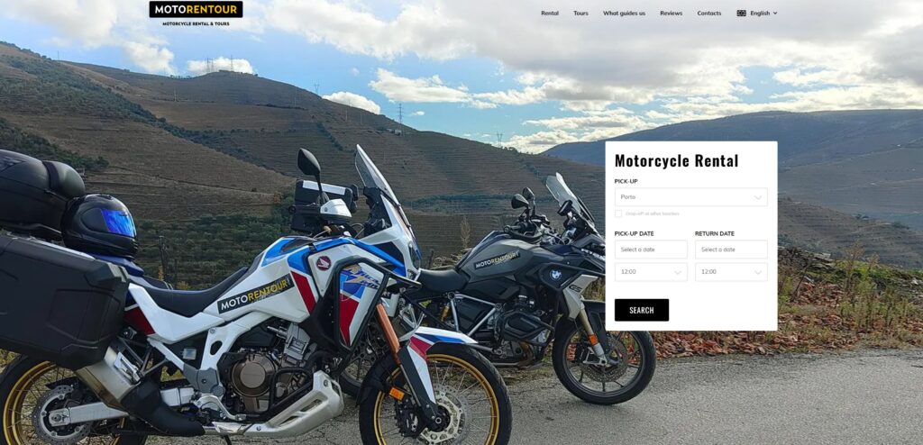 포르투갈에서 오토바이 렌트 웹사이트